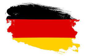 Imagen de la bandera de Alemania con la forma del Estado Alemán